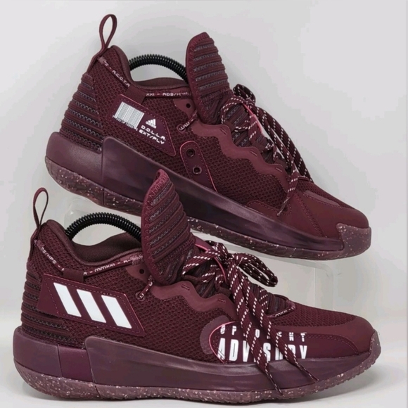 Adidas Dame 7 SM EXTPLY Opponent Advisory Core Maroon Men’s Size 7.5 New - Picture 1 of 11